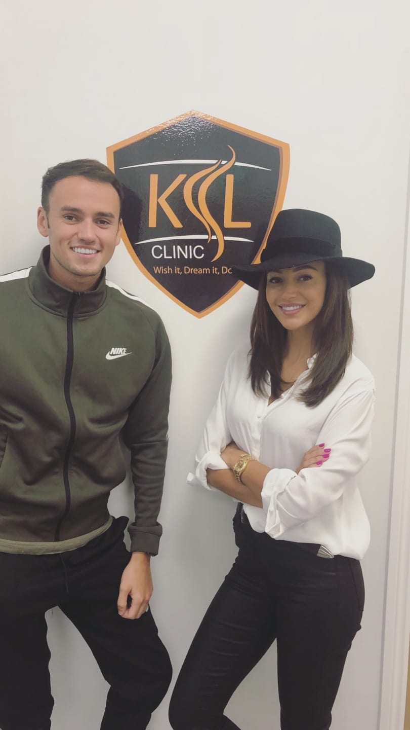 Michelle and Andrew Keegan visit Manchester KSL Clinic